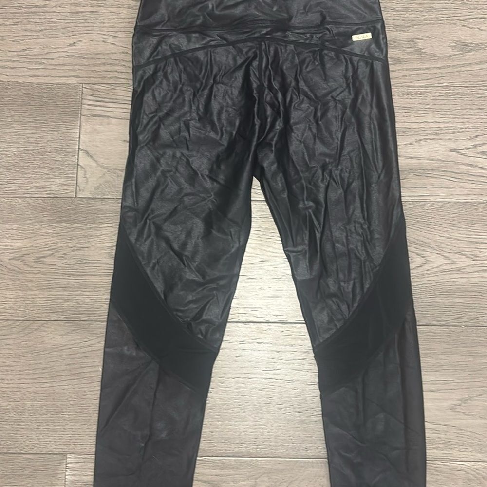 Alala Black Track Pants with Mesh Panels and High-Rise Waistband size small - Picture 4 of 9